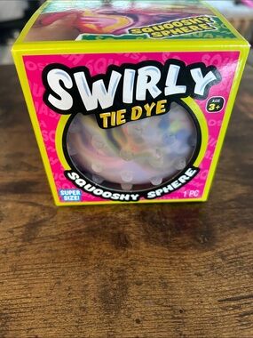 Tie Dye Squooshy Sphere - Tie Dye Pink Yellow (Brand: )